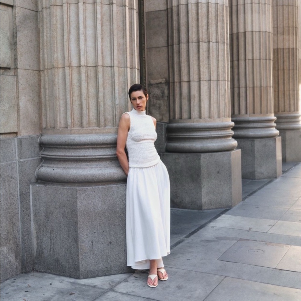 Enza Costa Twill Circle Skirt